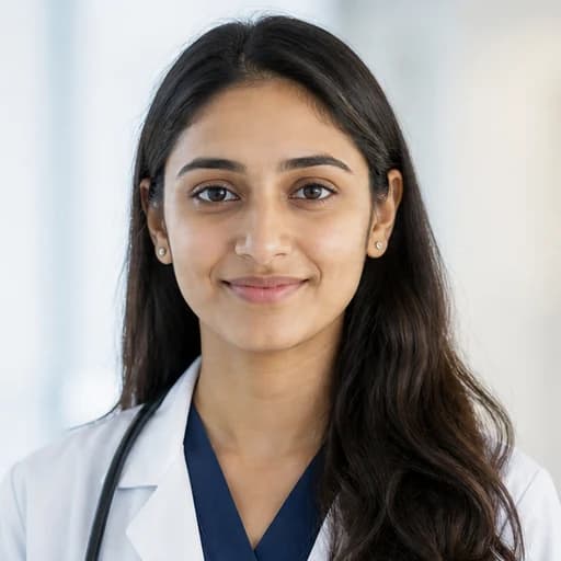 Doctor preparing interview answers